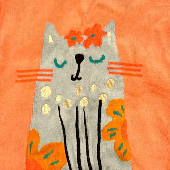 Cotton kitty cat long sweater - Picture 2 of 4